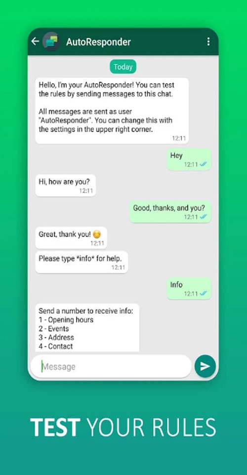 AutoResponder for WA 5